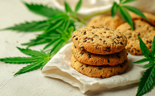 Печенье с семенами конопли